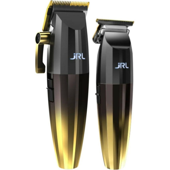 JRL Set 2-in-1 Fresh Fade Clipper + Fresh Fade Trimmer With Charging Station Gold - (09 GOLD2022)