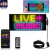 GloboStar Matrix ��������� ������� �������� / ������� 27x12cm P4 48x24 Pixel Led 10W Ac 220-240V ��������� IP65 ��������� Rgb - Bluetooth Control ���� Ipixel App - �28 x �0.4 x �12cm - 2 ������ ������� - (GLB-106-0006)