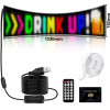 GloboStar Matrix �������� ��������� ������� �������� 133x19.2cm P9 144x16 Pixel Led 10W Dc 5V 2A �� Usb 2.0 ��������� IP65 ��������� Rgb - Bluetooth Control ���� Ipixel App - �133 x �0.4 x �19.2cm - 2 ������ ������� - (GLB-106-0004)