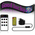 GloboStar Matrix �������� ��������� ������� �������� 59.5x12cm P6 96x16 Pixel Led 10W Dc 5V 2A �� Usb 2.0 ��������� IP65 ��������� Rgb - Bluetooth Control ���� Ipixel App - �59.5 x �0.2 x �12cm - 2 ������ ������� - (GLB-106-0003)