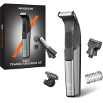 MAXGROOM M-319 Multifunctional Trimmer With Replaceable Tips - Black M-319 - (Body Trimmer Grooming Kit M-319)