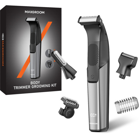 MAXGROOM M-319 Multifunctional Trimmer With Replaceable Tips - Black M-319 - (Body Trimmer Grooming Kit M-319)
