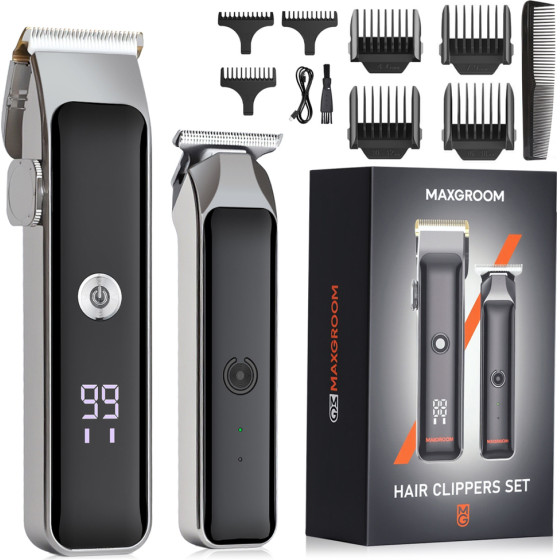 MAXGROOM M608 Hair Clipper With Trimmer - Black M608 - (Electric Clipper M608)
