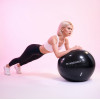 Wozinsky Gymnastic Exercise Ball 65 Cm - Black - (WGB65BB)