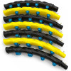 Wozinsky WHH-110 Hula Hoop Massager With Nodules - Black And Yellow - (Whh - 110)