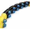 Wozinsky WHH-110 Hula Hoop Massager With Nodules - Black And Yellow - (Whh - 110)