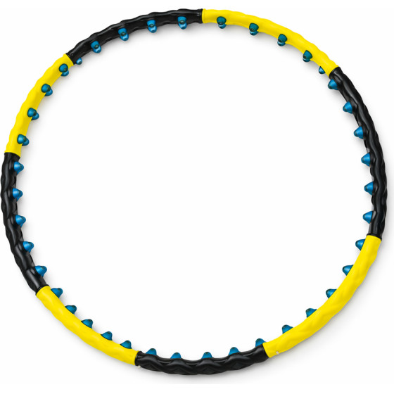 Wozinsky WHH-110 Hula Hoop Massager With Nodules - Black And Yellow - (Whh - 110)