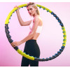 Wozinsky WHH-110 Hula Hoop Massager With Nodules - Black And Yellow - (Whh - 110)