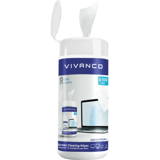 Vivanco Cleaning Wipes 100pCs - (VNCLEAN100WIPE)