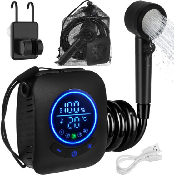 Trizand 8000mAh battery-Powered Travel Shower - (18927-0)