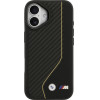 BMW Case M Carbon Line & Logo Magsafe For Iphone 17 Yellow - (BMHMP17S25PCCSCKY)