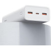 Usams Powerbank PB68 30000mAh 65WQC3.0+Pd Fast Charge + USB-C/USB-C Cable 100W White Atxlogtct - (ATXLOGTCTG02)