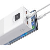 Usams Powerbank PB68 30000mAh 65WQC3.0+Pd Fast Charge + USB-C/USB-C Cable 100W White Atxlogtct - (ATXLOGTCTG02)