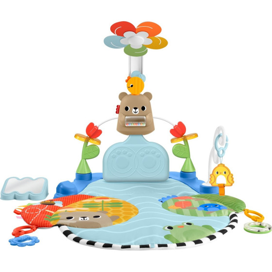 Fisher-Price: Gyms Quilts - 3-in-1 Gym With Rotating Flower (HYR60)
