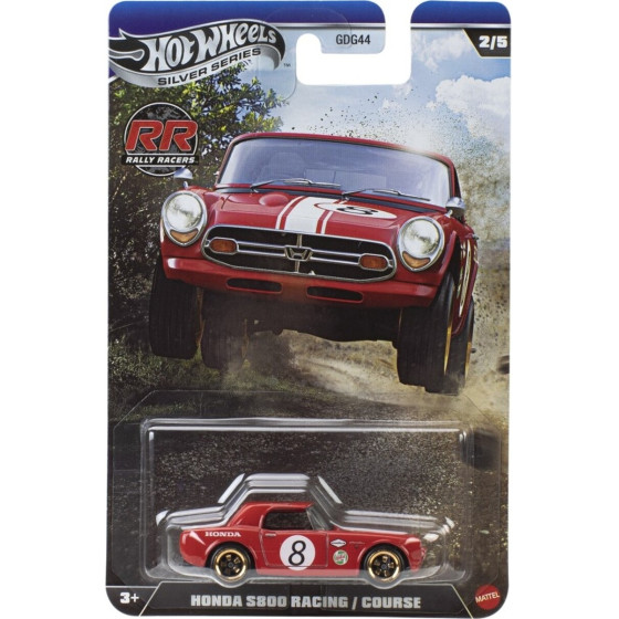 Mattel Hot Wheels Silver Series: Rally Racers - Honda S800 Racing/Course Vehicle (JKX62)