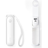 JisuLife Handheld Fan Life8 Mini Portable Usb Fan With 2000mAh Power Bank And Flashlight - White 6975061536659 - (Life8_white_new)