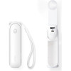 JisuLife Handheld Fan Life8 Plus Portable Usb Fan With Power Bank Function 4500mAh And Flashlight - White 6975061536727 - (Life8_plus_white)