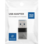 Blue Star Adapter Type C To Usb A 3.0 - black