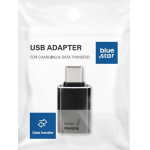 Blue Star Adapter Usb A 3.0 To Type C - black