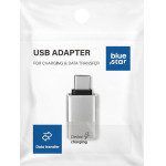 Blue Star Adapter Usb A 3.0 To Type C - white