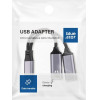 Blue Star Adaptor Aux 2in1 Type C (male) To Type C (female) / Type C (female) Black [DAC] - Max 25W charging