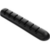 Blue Star PJ-OCZ8 Silicone self-Adhesive Organizer For 7 Cables - Black (1 pc.)