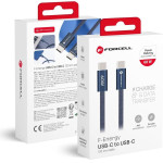 FORCELL Cable Usb C To Usb C F-Energy QC4.0 Pd 3A 60W Cafule Color 1,2 m ACYH23 Dark blue