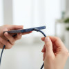 FORCELL Cable Usb C To Usb C F-Energy QC4.0 Pd 3A 60W Cafule Color 1,2 m ACYH23 Dark blue