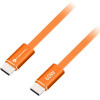 FORCELL Cable Usb C To Usb C F-Energy QC4.0 Pd 3A 60W Cafule Flat 1,2 m CCFN23 orange