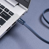FORCELL Cable Usb C To Usb C F-Energy QC4.0 Pd 5A 100W Cafule Flat 1,2 m CCFN23 Dark blue