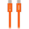 FORCELL Cable Usb C To Usb C F-Energy QC4.0 Pd 5A 100W Cafule Flat 1,2 m CCFN23 orange