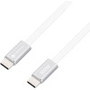 FORCELL Cable Usb C To Usb C F-Energy QC4.0 Pd 5A 100W Cafule Flat 1,2m CCFN23 white