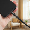 FORCELL Cable Usb C To Usb C F-Energy QC4.0 Pd 5A 240W Cafule Flat 1,2 m CCFN23 black