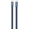 Devia Ultra3 usb-c Pd 240W Metal Woven Flat Fast Charging Cable 1,5 m blue