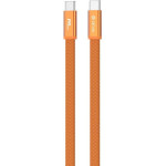 Devia Ultra3 usb-c Pd 240W Metal Woven Flat Fast Charging Cable 1,5 m orange