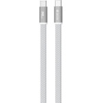 Devia Ultra3 usb-c Pd 240W Metal Woven Flat Fast Charging Cable 1,5 m white