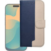 Flip Case For Iphone 17 Pro Split Book Navy And Cream OEM
