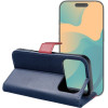 Flip Case For Iphone 17 Pro Split Book Navy And Red OEM