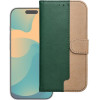 Flip Case For Iphone 17 Split Book Green And Gold OEM