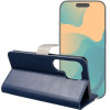Flip Case For Samsung S26 Plus Split Book Navy And Cream OEM