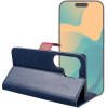 Flip Case For Xiaomi Redmi Note 15 Pro 4G Split Book Navy And Red OEM