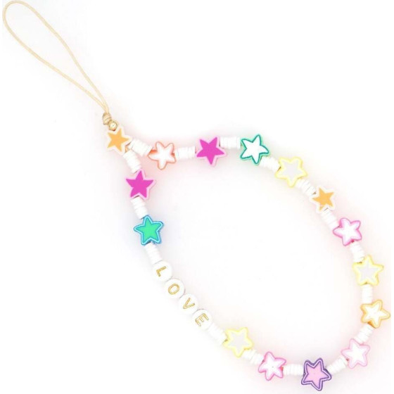 Ds Crystal �������� ������� ������� Phone Strap Jewelry 24cm Colorful Star