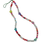 Ds Crystal �������� ������� ������� Phone Strap Jewelry 44cm Colorful Pearl