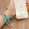 Ds Crystal ����� ������� ������� Phone Strap Jewelry 60cm Blue Love