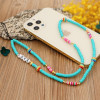 Ds Crystal ����� ������� ������� Phone Strap Jewelry 60cm Blue Love