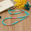 Ds Crystal ����� ������� ������� Phone Strap Jewelry 60cm Blue Love