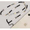 Ds Crystal ����� ������� ������� Phone Strap Jewelry 80cm Black Love