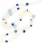 Ds Crystal ����� ������� ������� Phone Strap Jewelry 80cm Blue Star