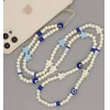 Ds Crystal ����� ������� ������� Phone Strap Jewelry 80cm Blue Star