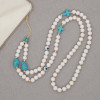 Ds Crystal ����� ������� ������� Phone Strap Jewelry 80cm Blue Stone